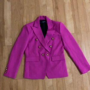 GENERATION LOVE pink long sleeve button blazer fake pocket xs nwot